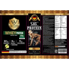 W Vıp Whey Protein Tozu (Bcaas + Glutamine Ilaveli) 33 gr x 30 Saşe Special Kutu