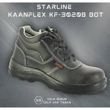 Starline Kaanflex KF-3020B S3 Çelik Burun Çelik Ara Taban Pu Bot Ayakkabı