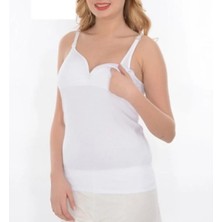 İmer Kadın Pedli Emzirme Atleti Beyaz