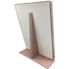 Megass Dekor Yerli Üretim Süet Kumaş Tırnaklı Pembe Renk 34/24 cm Ayaklı Tesbih Takı Stand