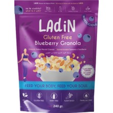 Ladin Glütensiz Yaban Mersinli Granola 240 gr (Ilave Şekersiz, Katkısız)