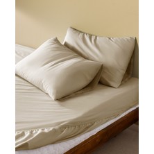 Madame Coco Manon Tek Kişilik %100 Pamuk Ranforce Lastikli Çarşaf Takımı - Bej