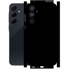 ECR MOBILE Samsung A55 ile Uyumlu Mat Siyah Arka Kaplama