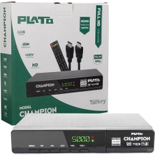 Plato Champıon Kasalı Full Hd Uydu Alıcısı (Scart+Hd)(Hdmı Kablo Dahil)