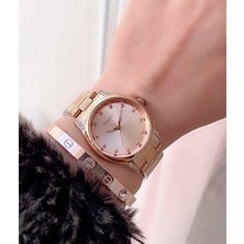 Ferrucci Çelik Zirkon Taşlı Modern Tasarım Kadın Kol Saati+Bileklik
