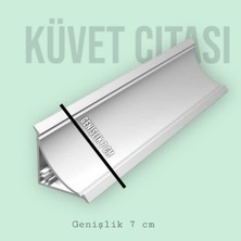 Nalbur Bakkal Küvet Kenar Çıtası 7 cm Genişlik Duşakabin Çıtası 45 Derecelik Kesim