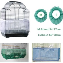 Huoxun Shop A NO.412072 Stili M Beden Kolay Temizlik Kuş Kafesi Örtüsü Ağ Tohum Toplayıcı Kalkan Kuş Kafesi Ağırlığı Toz Geçirmez Ağ Papağan Kafesi Kapak (Yurt Dışından)