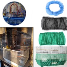 Huoxun Shop A NO.412072 Stili M Beden Kolay Temizlik Kuş Kafesi Örtüsü Ağ Tohum Toplayıcı Kalkan Kuş Kafesi Ağırlığı Toz Geçirmez Ağ Papağan Kafesi Kapak (Yurt Dışından)