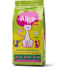 Alice Kitty Tavuklu Balıklı Karidesli Yavru Kedi Maması 2X12 kg