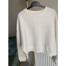Bisiklet Yaka Oversize Sweat