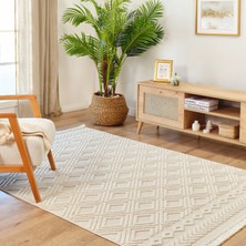 Kaşmir Halı 7/24 İskandinav Lenor 160x230 cm Salon Mutfak Halısı Yolluk Kilim