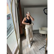Beli Lastikli Keten Pantolon