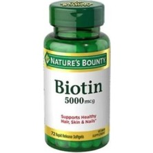 Nature's Bounty Biotin 5000 Mcg 72 Kapsül