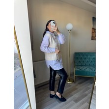 Beli Lastikli Deri Pantolon