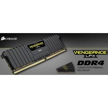 Corsair Vengeance Lpx 128 GB 3200MHZ (4X32GB) CM4X32GC3200C16K2EX4 Ddr4 Soğutuculu Performans Ram Bellek (Bulk/kutusuz)