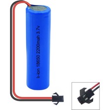 Efcell Şarjlı Pil 18650 3.7 Volt 2200 Mah Li-Ion Siyah Soket