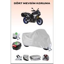 Yamaha Tracer 9 Gt Için Arka Çanta Ve Kilit Uyumlu Gri Motosiklet Branda, Güvenli
