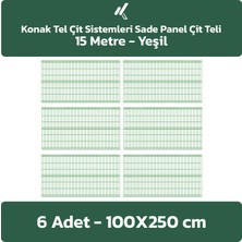 Konak Tel Çit Sistemleri 6 Adet Panel Çit Teli 100 x 250 cm 4 mm Tel Kalınlığı 55 x 150 mm Göz Aralığı