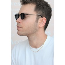 Sacce Scarves & Accessories Erkek Gold İnce İtalyan Zincir 45 cm