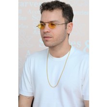 Sacce Scarves & Accessories Erkek Gold Çelik Zincir İnce 60 cm