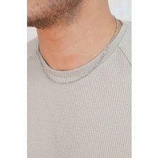 Sacce Scarves & Accessories Erkek İnce Çelik Kolye Gümüş Renkli 45 cm