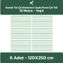 Konak Tel Çit Sistemleri 6 Adet Panel Çit Teli 120 x 250 cm 4 mm Tel Kalınlığı 55 x 150 mm Göz Aralığı