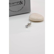 Erkek Tektaş Küpe 4 mm Tekli