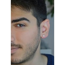 Erkek Tektaş Küpe 4 mm Tekli