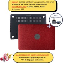 McStorey Macbook Air M1 Kılıf 13inç Simli G1505 (TouchID'li M1 Air) A2337 A2179 A1932 ile Uyumlu