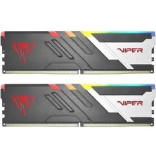 <![cdata[patrıot 32GB (2x 16GB) Ddr5 6400MHZ CL32 Rgb Dual Kıt Pc Ram Venom PVVR532G640C32K ]]>