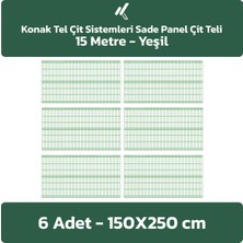 Konak Tel Çit Sistemleri 6 Adet Panel Çit Teli 150 x 250 cm 4 mm Tel Kalınlığı 55 x 150 mm Göz Aralığı