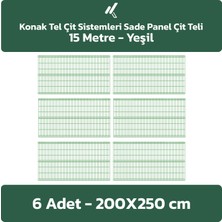 Konak Tel Çit Sistemleri 6 Adet Panel Çit Teli 200 x 250 cm 4 mm Tel Kalınlığı 55 x 150 mm Göz Aralığı