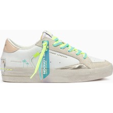 Crime London Kadın Sneaker ( Günlük) 20102PP7.10  Crime London Sk8 Deluxe C08L White