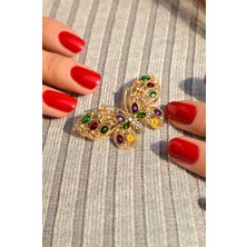 Sacce Scarves & Accessories Kelebek Broş Gold