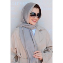 Sacce Scarves & Accessories Doğal Ipek Gri Renkli Ipek Şal