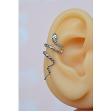 Sacce Scarves & Accessories Yılan Earcuff Yılan Model Sıkıştırmalı Kıkırdak Küpesi
