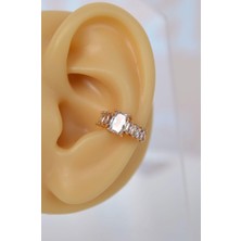 Sacce Scarves & Accessories Baget Taşlı Earcuff Sıkıştırmalı Kıkırdak Küpesi