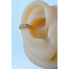 Sacce Scarves & Accessories Sıkıştırmalı Kıkırdak Küpesi Mini Taşlı Earcuff