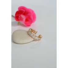 Sacce Scarves & Accessories Sıkıştırmalı Kıkırdak Küpesi Zirkon Earcuff