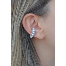 Sacce Scarves & Accessories İncili Sıkıştırma Kıkırdak Küpe Earcuff