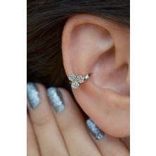 Sacce Scarves & Accessories Sıkıştırmalı Kıkırdak Küpesi Yonca Earcuff