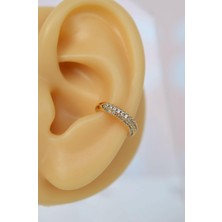 Sacce Scarves & Accessories Taşlı Sıkıştırmalı Kıkırdak Küpe Earcuff