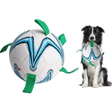 Huoxun Shop A 1PC18CM Tarzı Köpek Oyuncak Futbol Oyuncakları Yavru Büyük Köpekler Için Dış Mekan Eğitim Interaktif Pet Isırma Çiğneme Topu Oyuncakları Futbol ile Halat (Yurt Dışından)