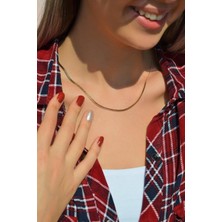 Sacce Scarves & Accessories Yassı İtalyan Zincir Kolye