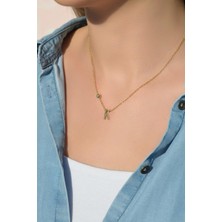 Sacce Scarves & Accessories Gold Çelik Harf Kolye K