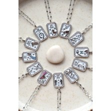 Sacce Scarves & Accessories Oğlak Burcu Kolye Çelik Burç Kolye Oğlak Gümüş Renk