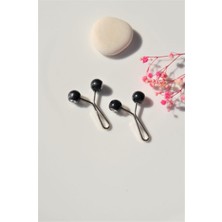 Sacce Scarves & Accessories Tesettür İçin Sıkıştırma Klipsi Siyah ve Taşlı 2 Adet