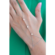 Sacce Scarves & Accessories Sacce Scarves&Accessories Mini Yıldızlı Çelik Şahmeran Gümüş Renkli