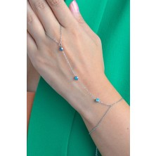 Sacce Scarves & Accessories Sacce Scarves&Accessories Nazar Boncuklu Çelik Şahmeran Gümüş Renkli