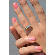 Gold Zirkon Beştaş Yüzük Size 17